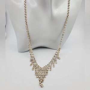 Princess drop royal crystal necklace‎ N1635